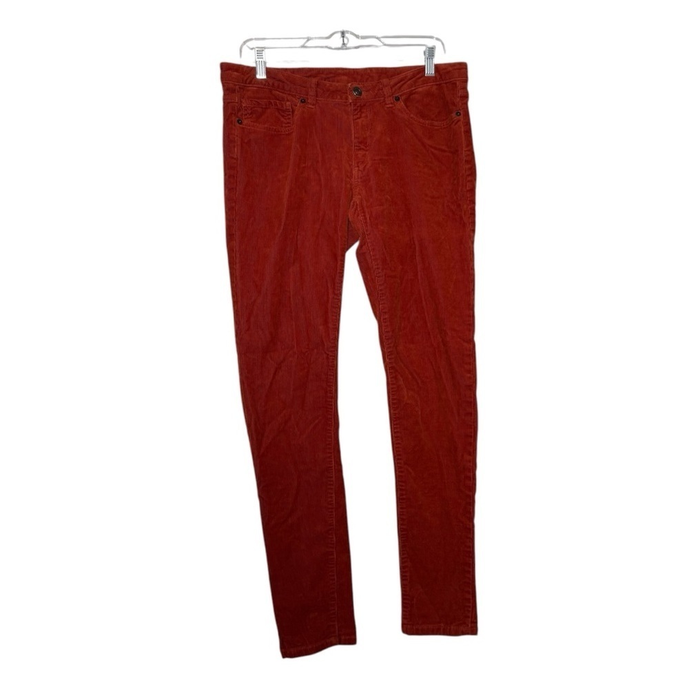 Patagonia Women's Corduroy Pants Size 30 Organic Cotton Reddish Orange Fitted